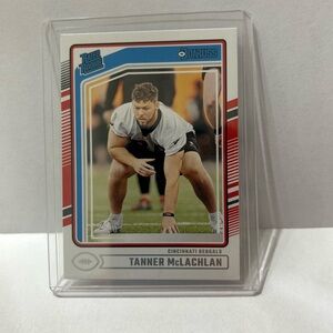 Donruss Rated Rookie Football Card 2024 Tanner McLaughlan #324
